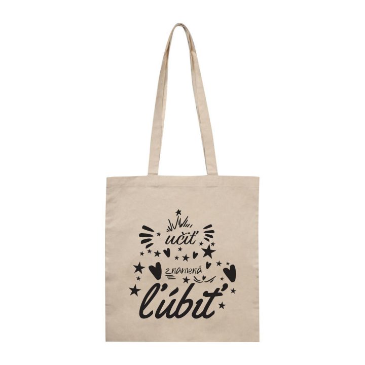 Plátená taška: Učiť znamená ľúbiť