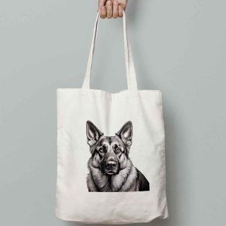 Bavlnená taška s potlačou: Nemecký ovčiak | bkstudio.sk
