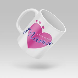 Keramický hrnček: Som supermama