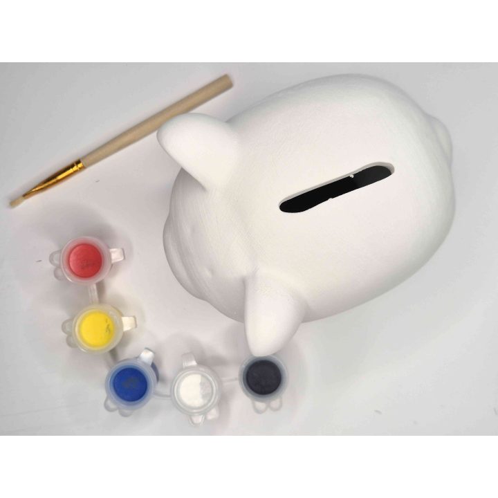 Pokladnička: Keramické prasiatko v hodné na vyfarebenie